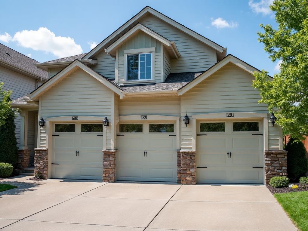 Beautiful budget-friendly residential garage doors showcasing different styles and options